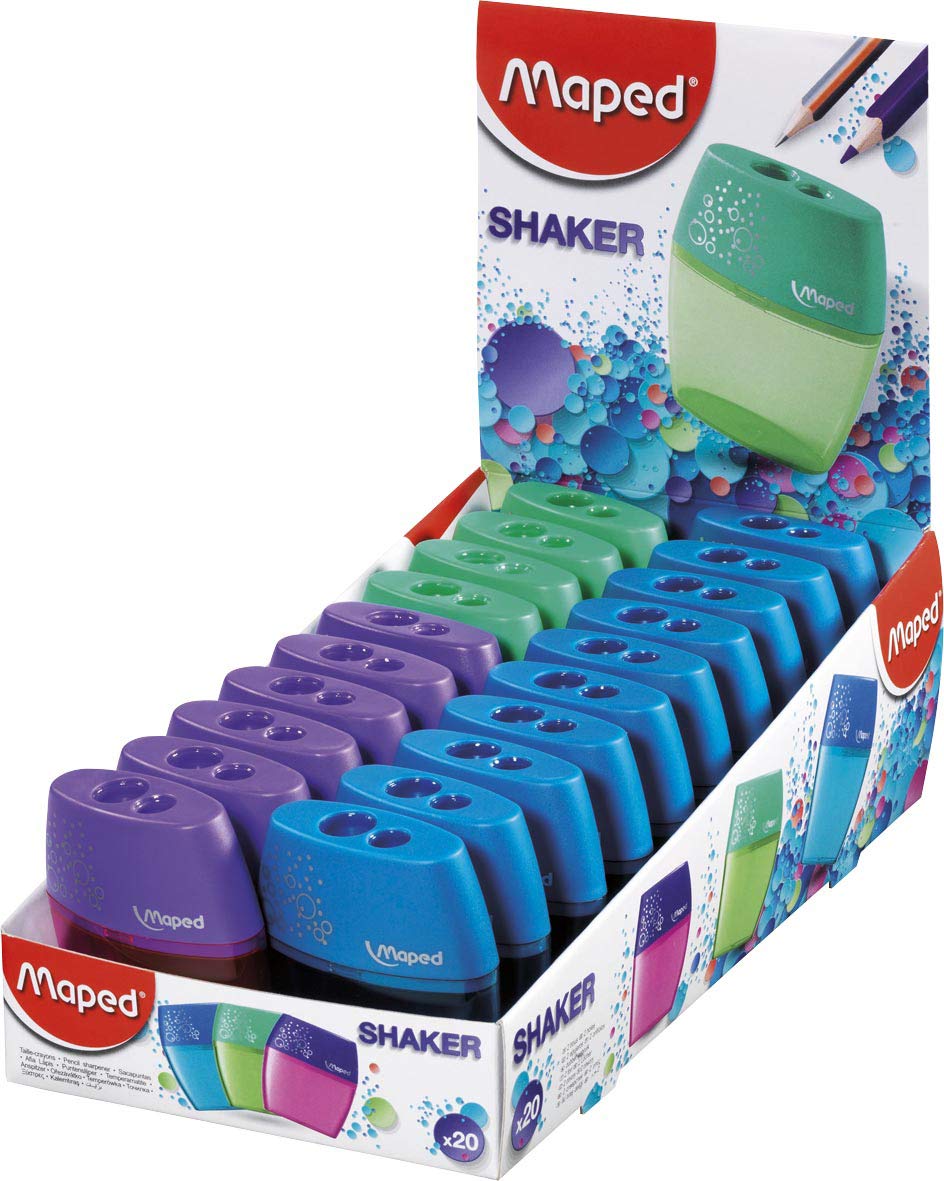 Amazon.com: Maped Shaker 2-Hole Pencil Sharpener - 20-Pack